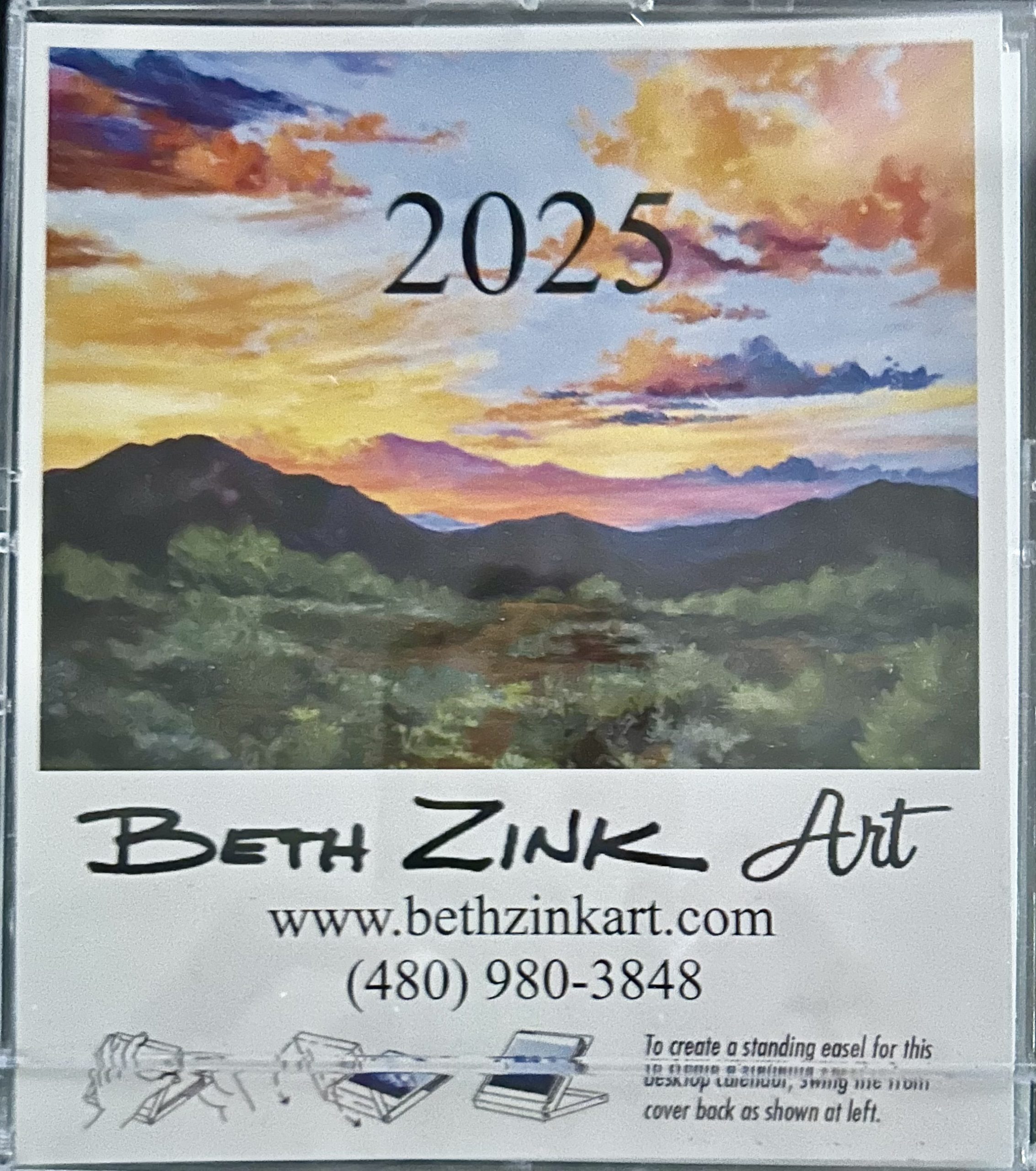 2025 Desk Calendar Beth Zink Art