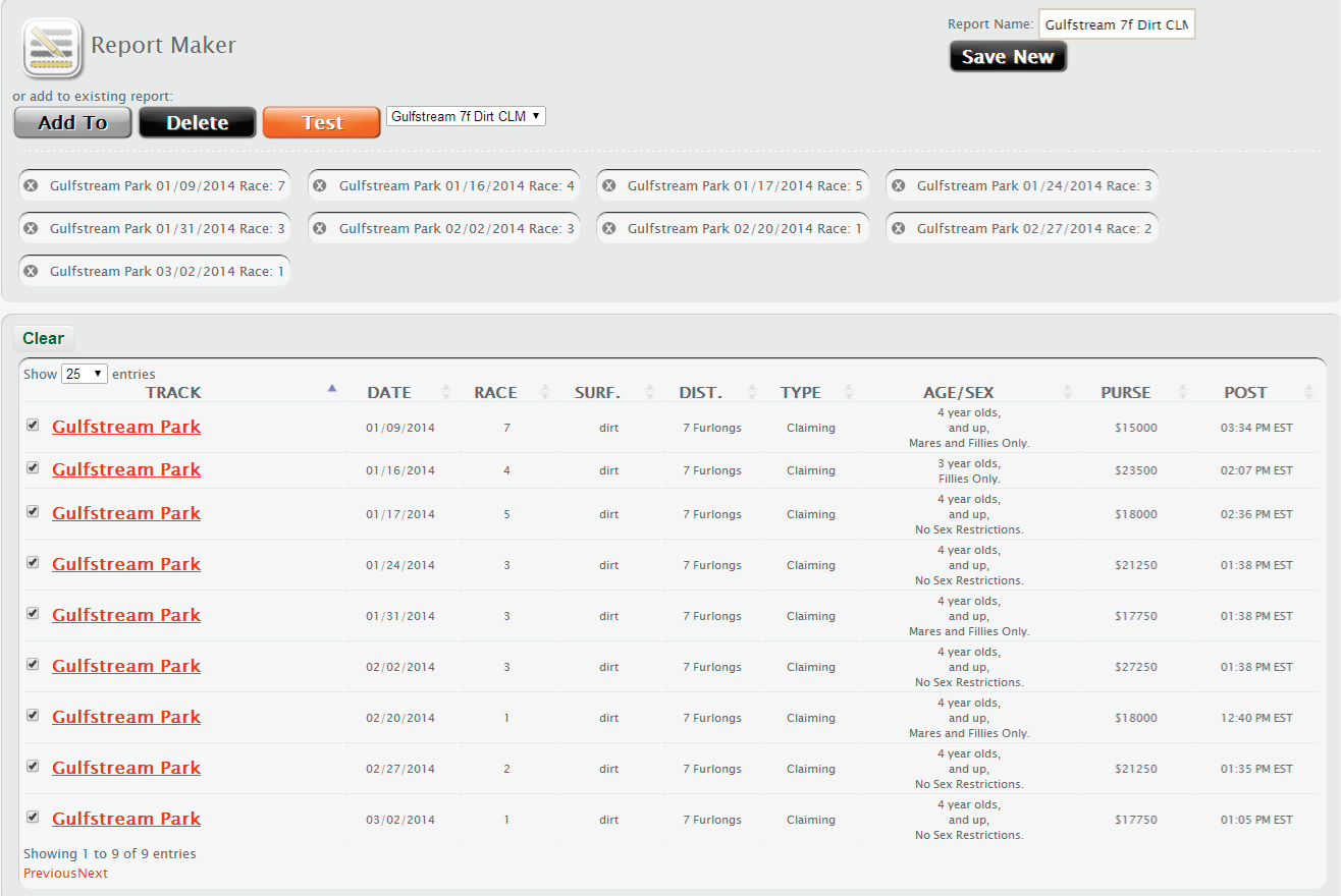Horse Racing Results Data BETMIX