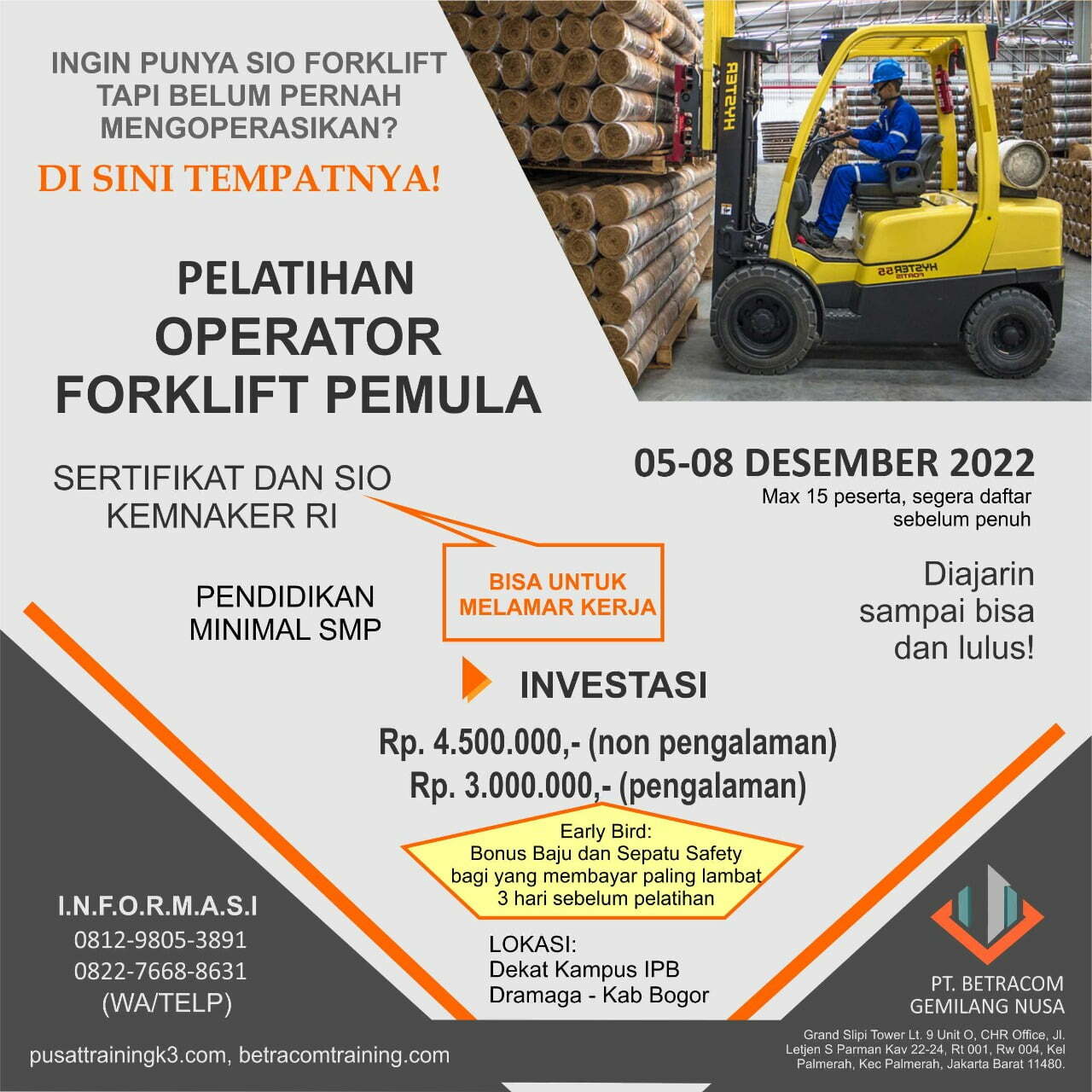 Operator Forklift Training