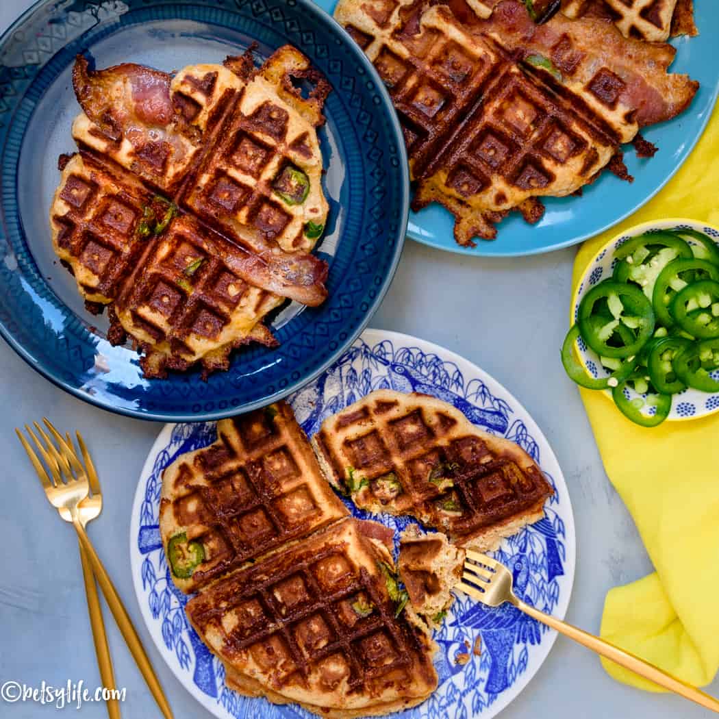 Savory Cheddar Jalapeño Waffles Betsylife