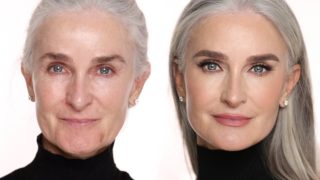 Watch Natural Gray Haired Over 60 Caroline Get A Mesmerizing MakeOver