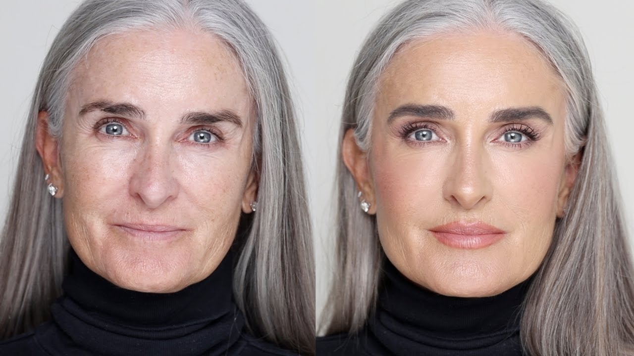 Glowy Makeup Look for Mature Skin