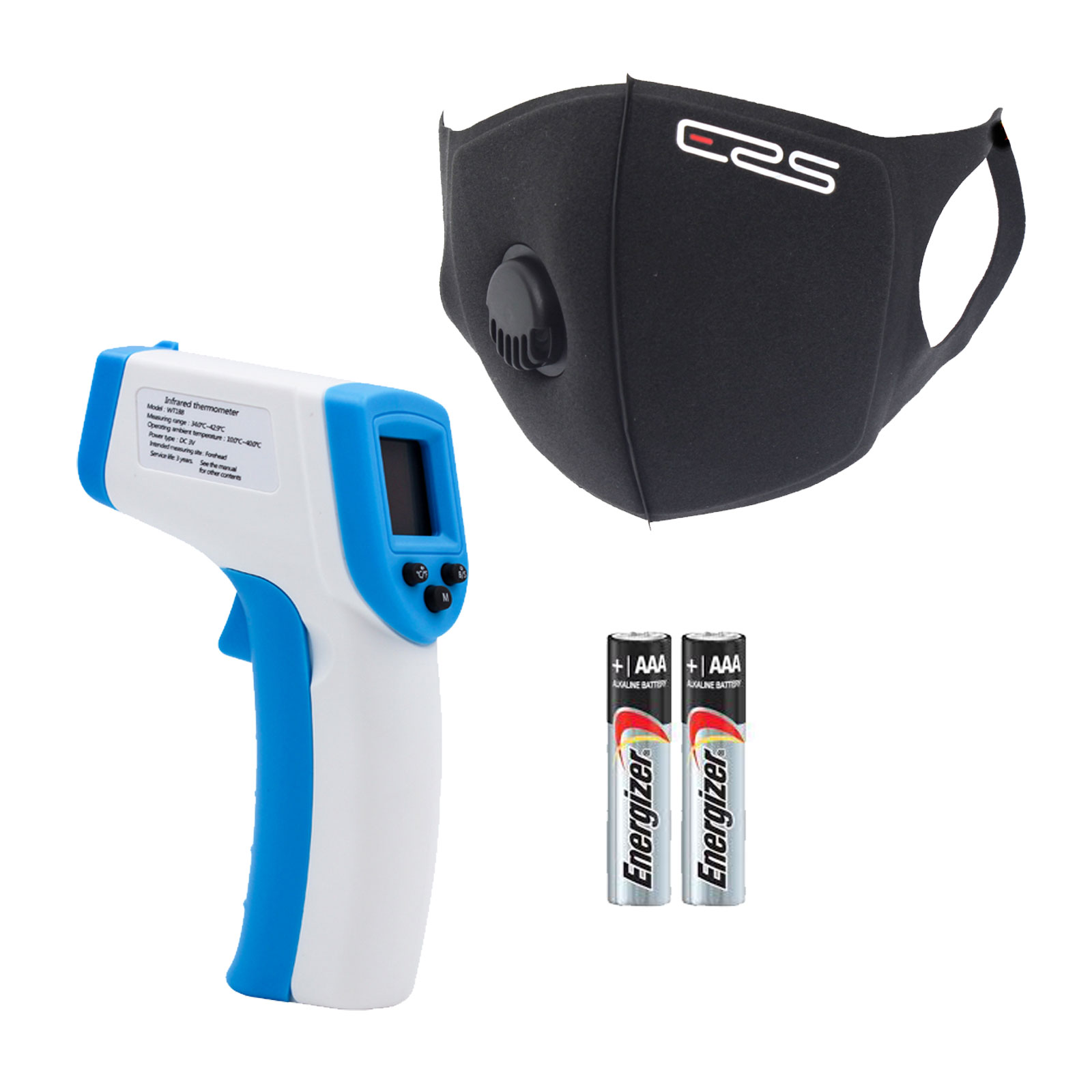 Thermometer Infrared Non Contact Digital Forehead Thermometer & Batteries Better Buys South