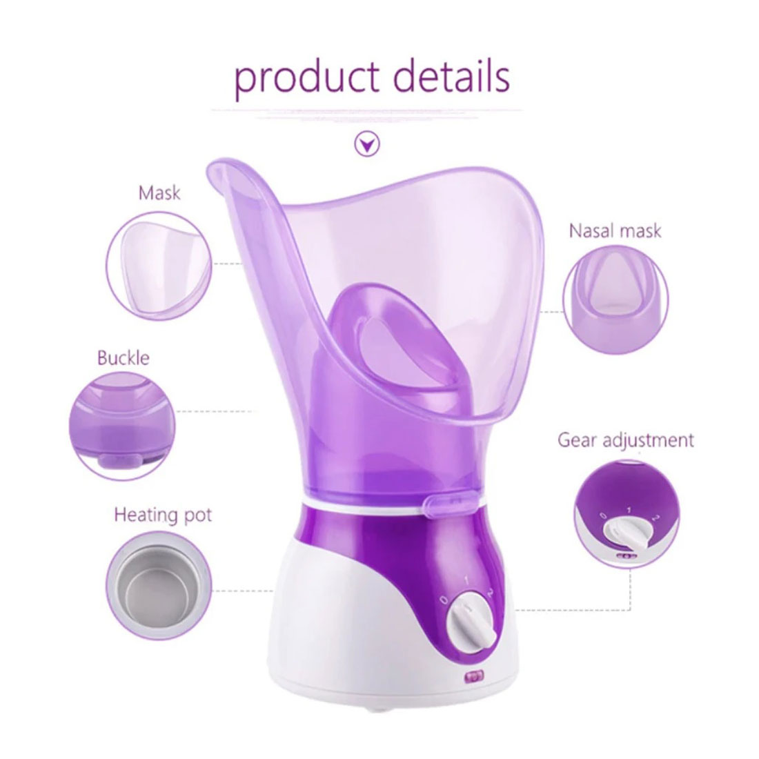 Facial Steamer Cleaner Unclogs Pores Portable All Skin Types