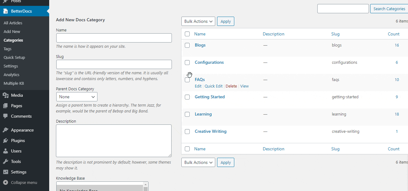 How to Manage Multiple Knowledge Base with BetterDocs BetterDocs
