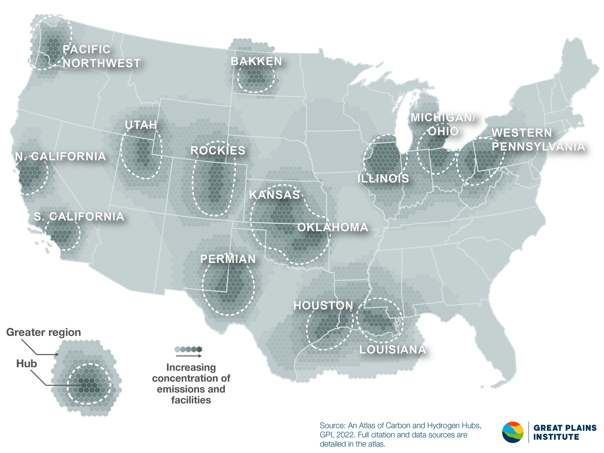 GPI Releases Carbon and Hydrogen Hubs Atlas for US Decarbonization