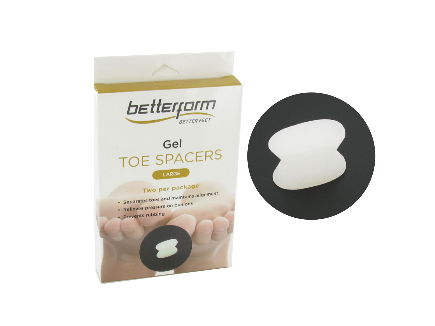 GEL TOE SPACERS betterforminc