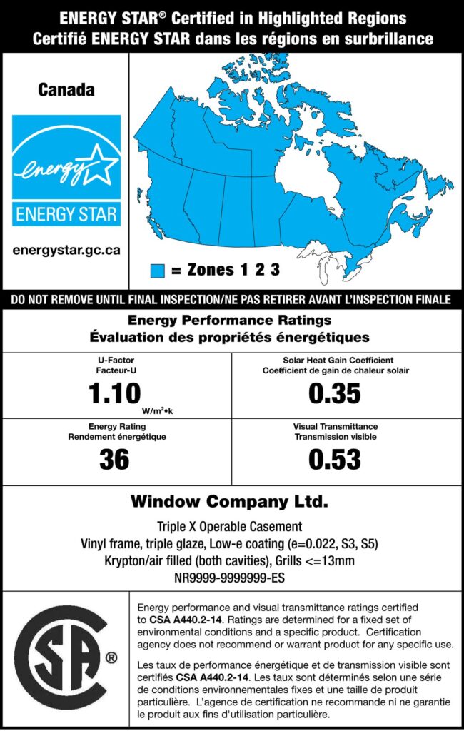 How do I know if my new windows are ENERGY STAR certified for my