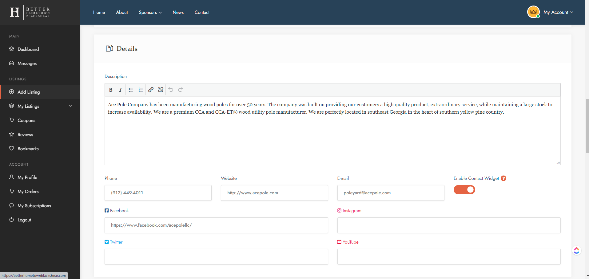 The all new Better Hometown Blackshear website is here! Better