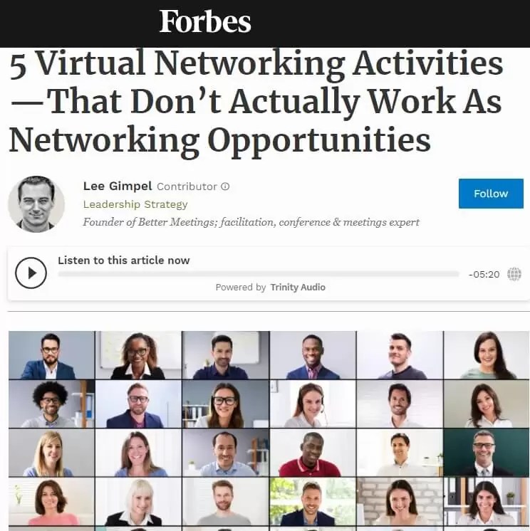 5 virtual networking activitiesthat don't actually work!