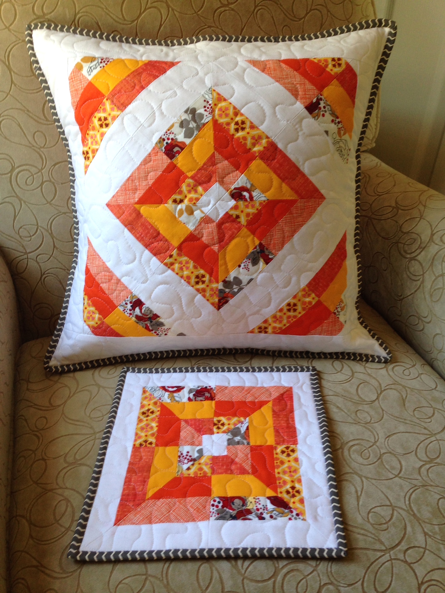 Birthday Pillow & Mug Rug