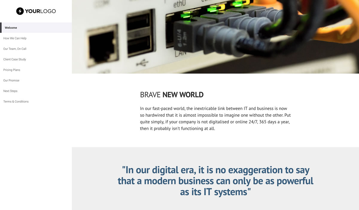 This [Free] IT Support Services Proposal Template Won 7.2M of Business