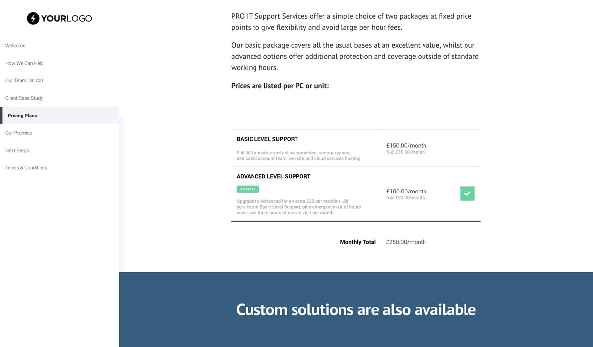 This [Free] IT Support Services Proposal Template Won 7.2M of Business