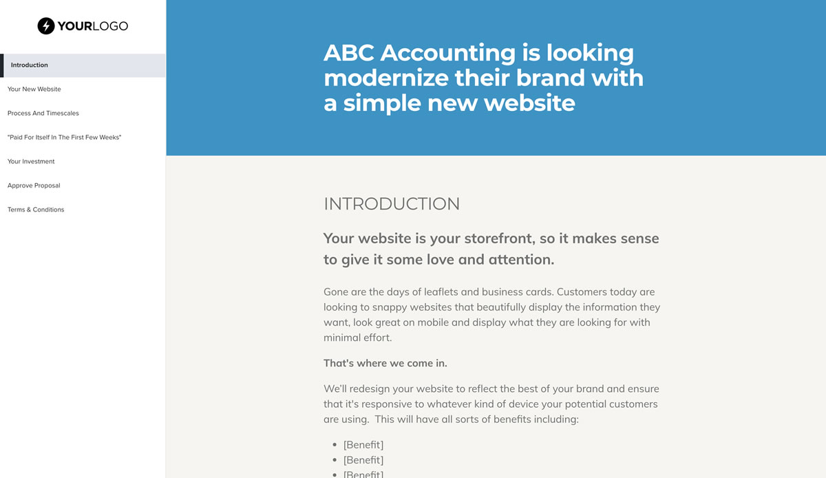 This [Free] Simple Web Design Proposal Template Won 23M of Business