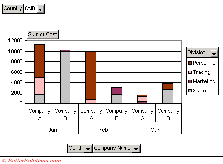 Excel Pivot Tables - Pivot Charts
