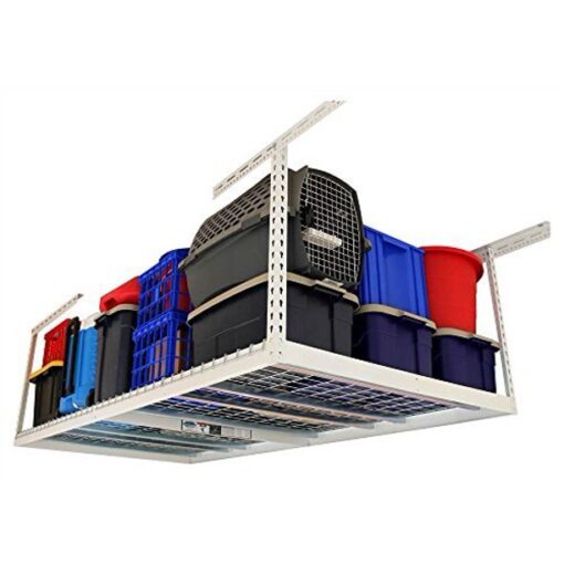72×36 Inch Overhead Storage Rack White A Better & Design