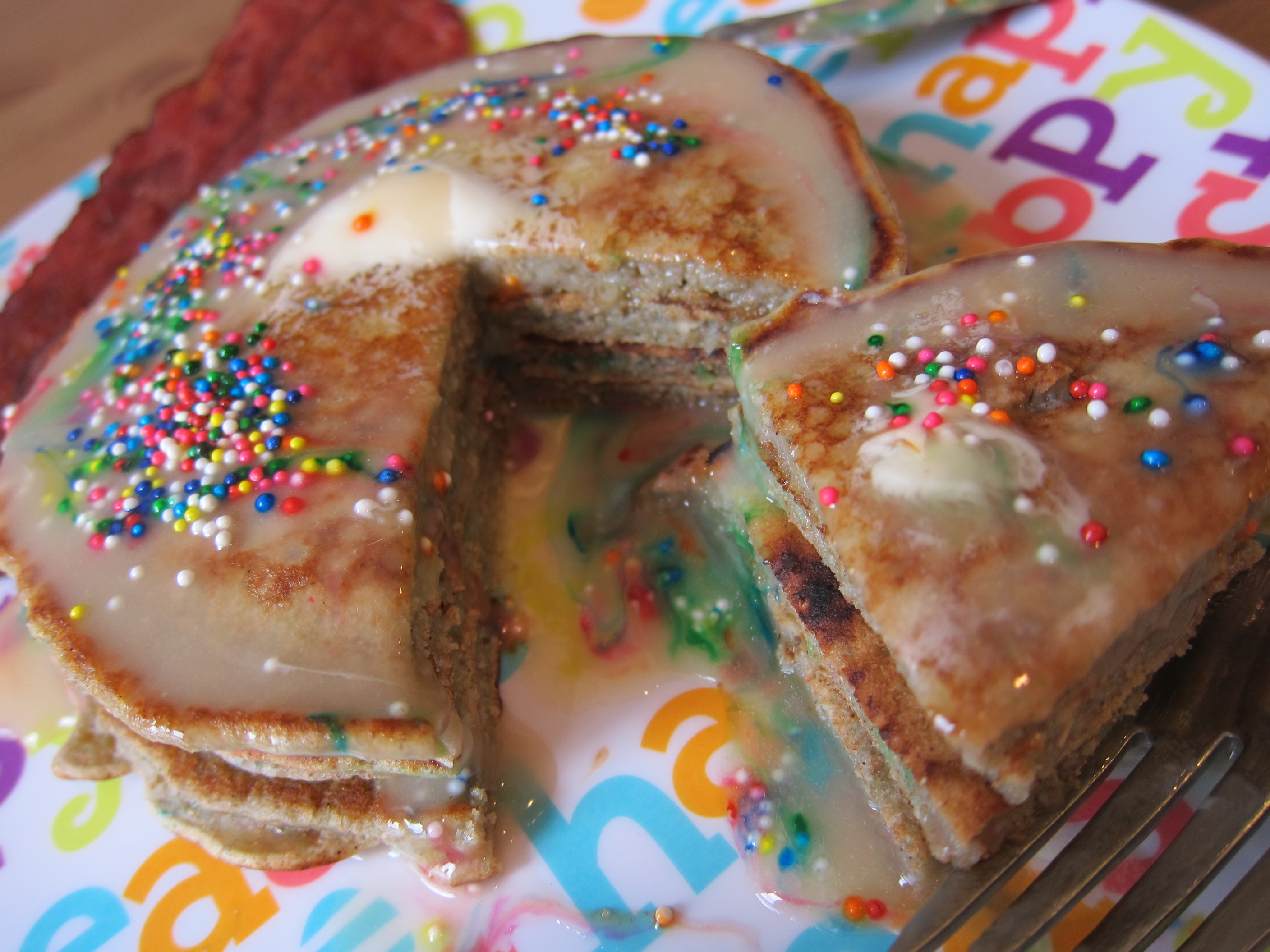 Cake Batter Pancakes better than butter