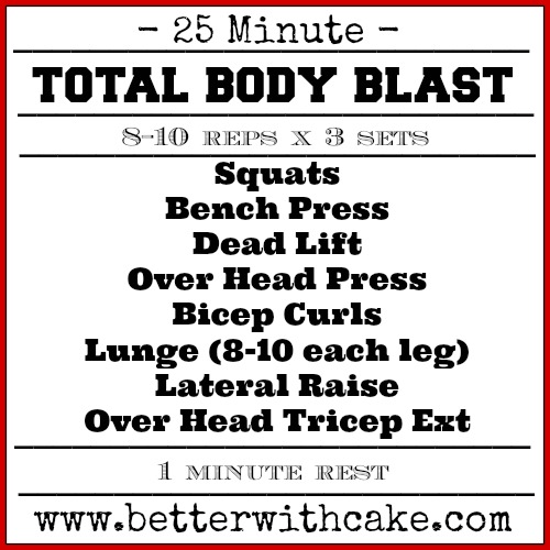 Fit Friday Fun Workout of the Day 25 min Total Body Blast Better