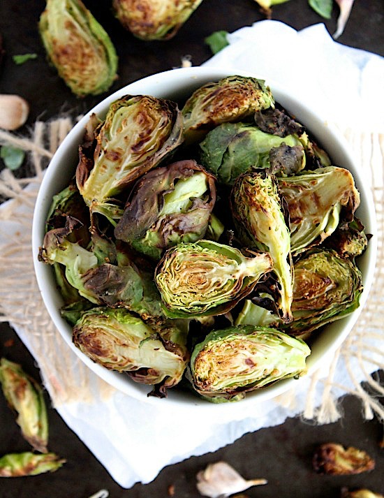 Deliciously Simple, Garlic Roasted Brussels Sprouts Better with Cake
