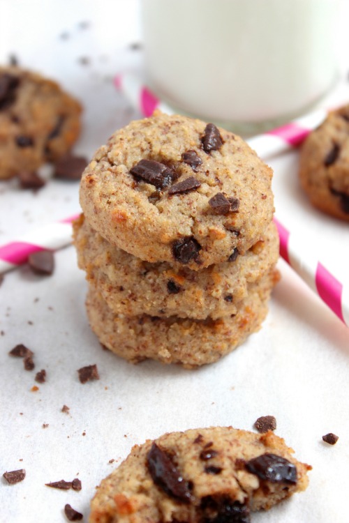 Healthy, Grain Free {Paleo Friendly} Choc Chip Cookies Better with Cake