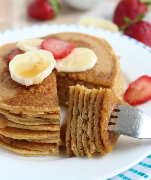 Vanilla Spiked Protein Pancakes Better with Cake