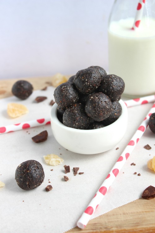 Double Chocolate Ginger Energy Bites Better with Cake