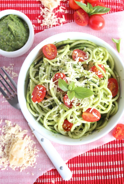 Zucchini Noodles with Avocado Pesto Better with Cake