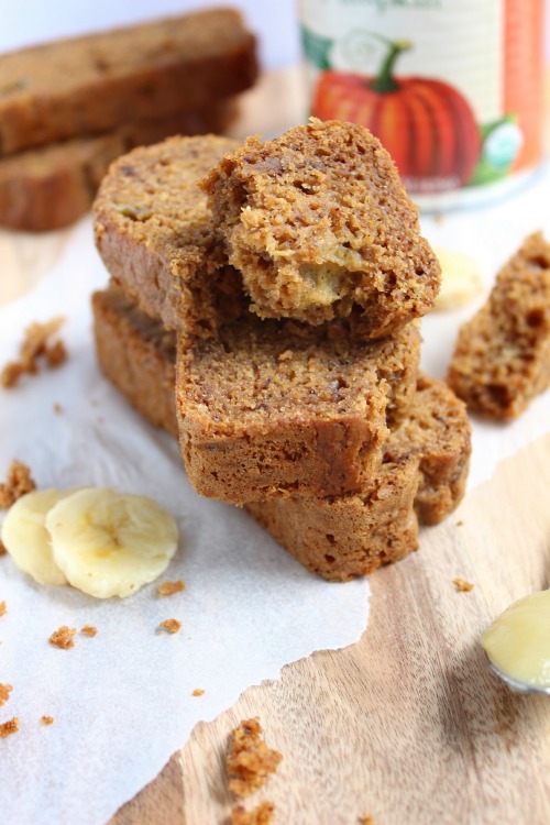 Spiced Apple, Banana and Pumpkin Bread {Vegan} Better with Cake