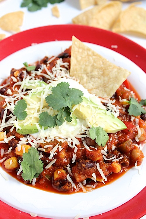 Vegetarian Chilli Better with Cake