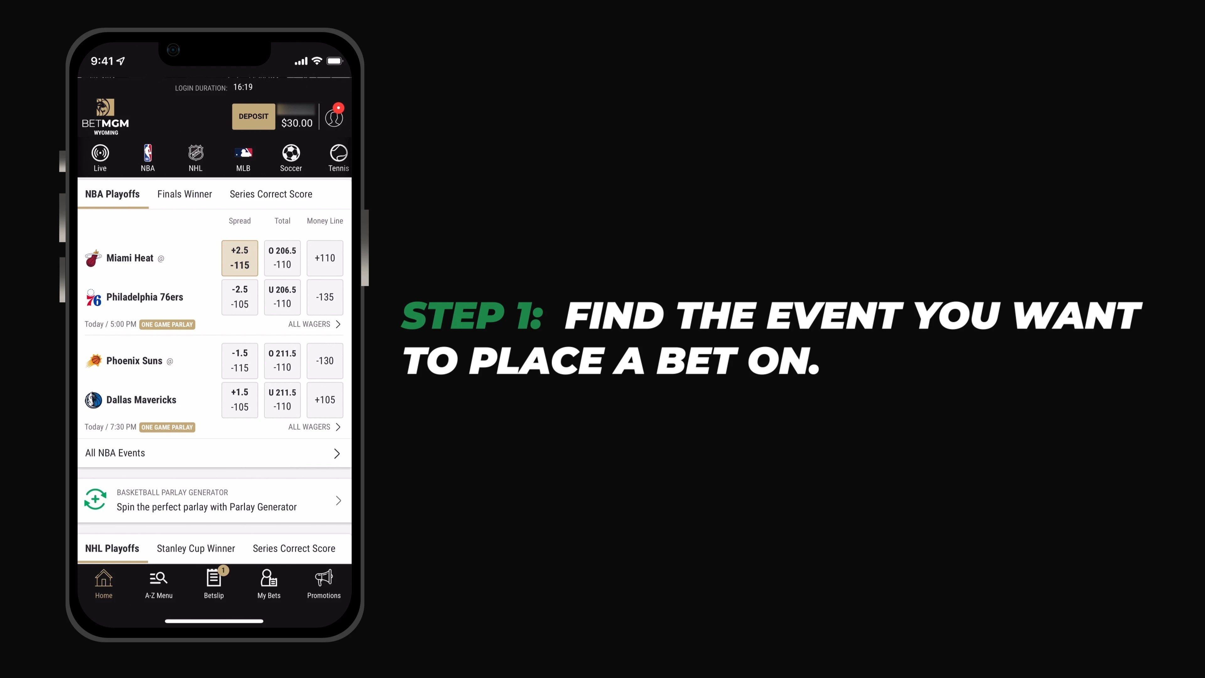 How To Place a Straight Bet at BetMGM