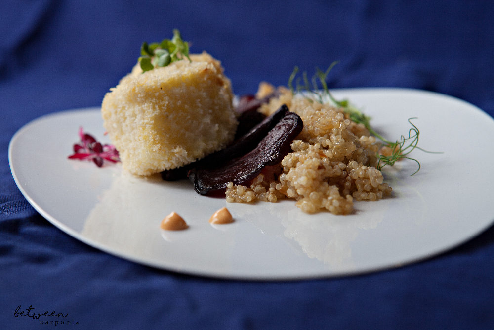 Sea Bass with Quinoa and a Meringue Caramel Dessert Between Carpools