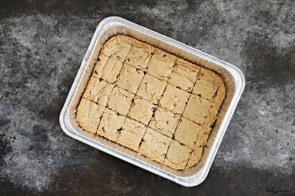 No Mixer Pesach Chocolate Chip Squares Between Carpools