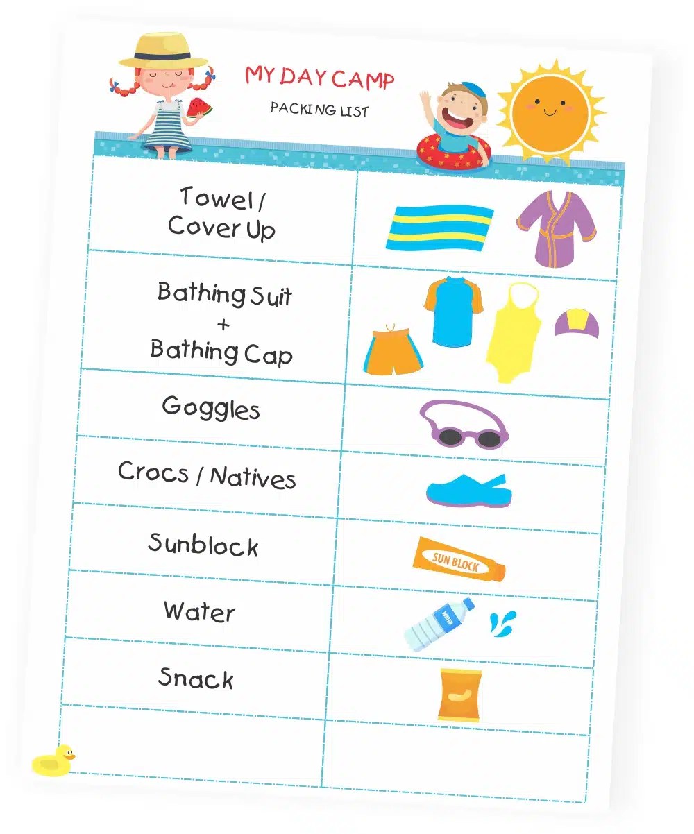 Get Your Kids Packing Their Own Day Camp Bags Between Carpools