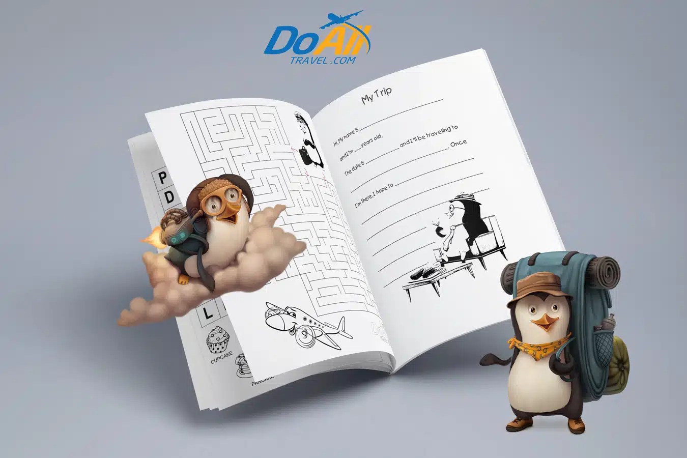 Free Download! Our Kid's Travel Activity Book is Here Between Carpools