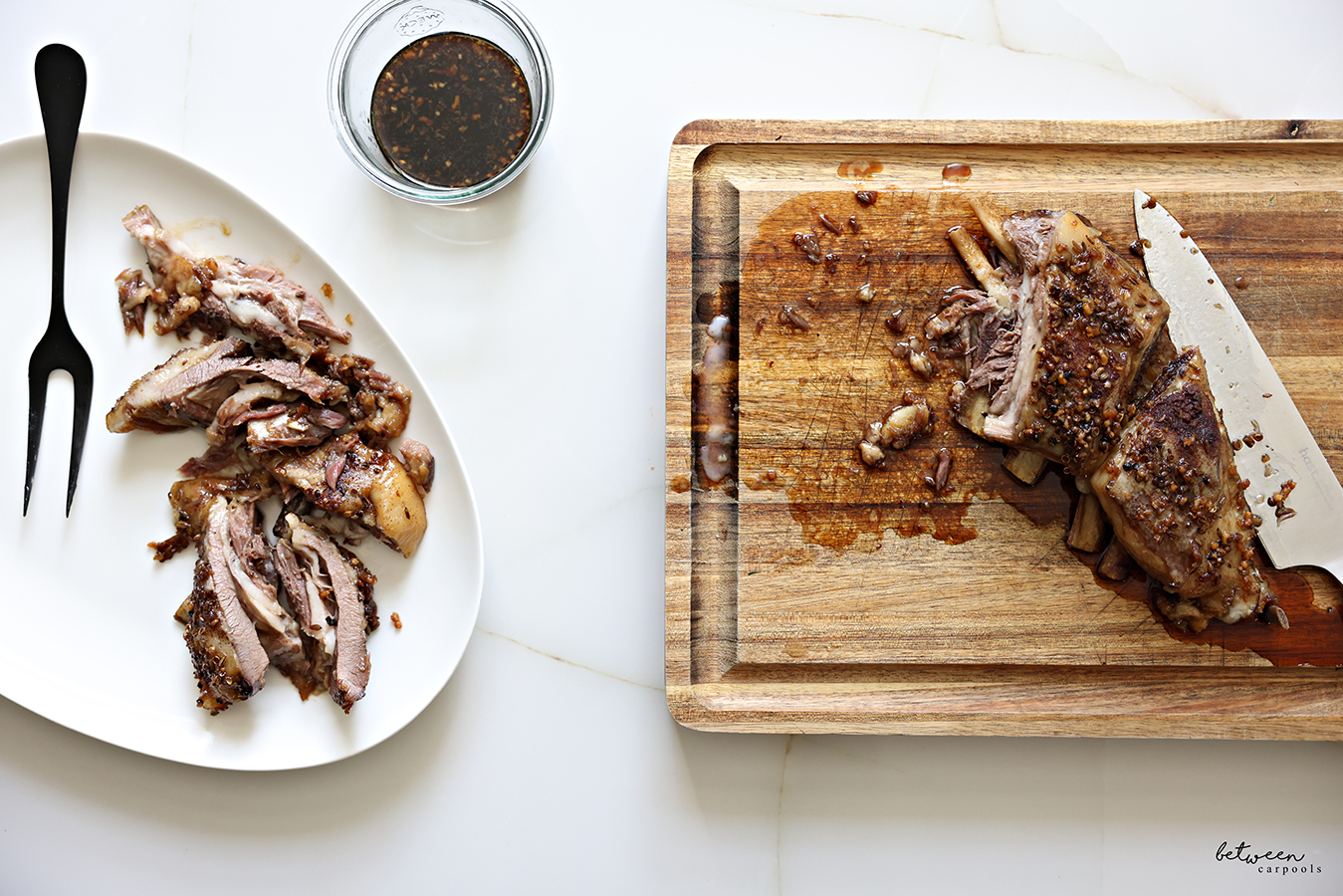 Kosher KopyKat Lamb Riblets with Char Siu Sauce Between Carpools