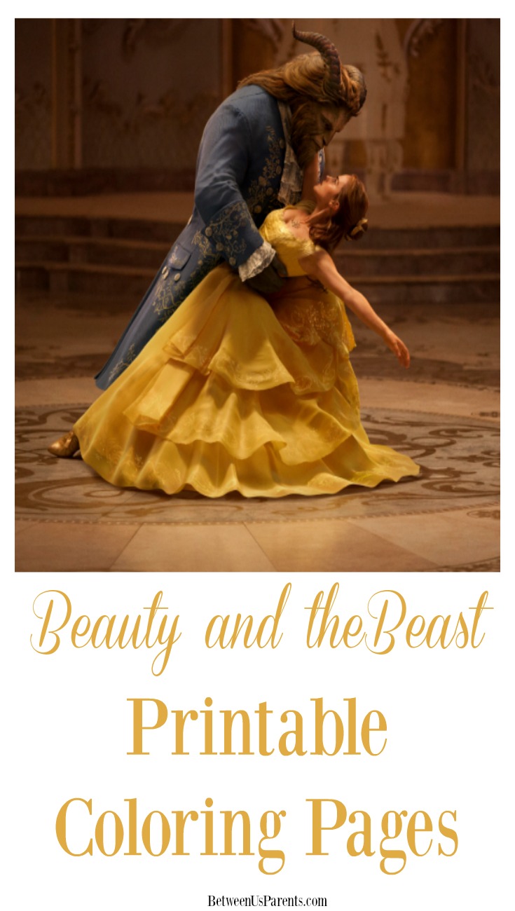 Beauty and the Beast Printable Coloring Pages Between Us Parents