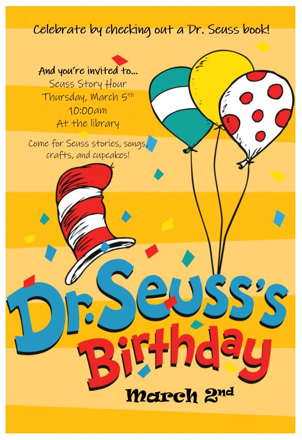 Seuss Story Hour Beulah Public Library