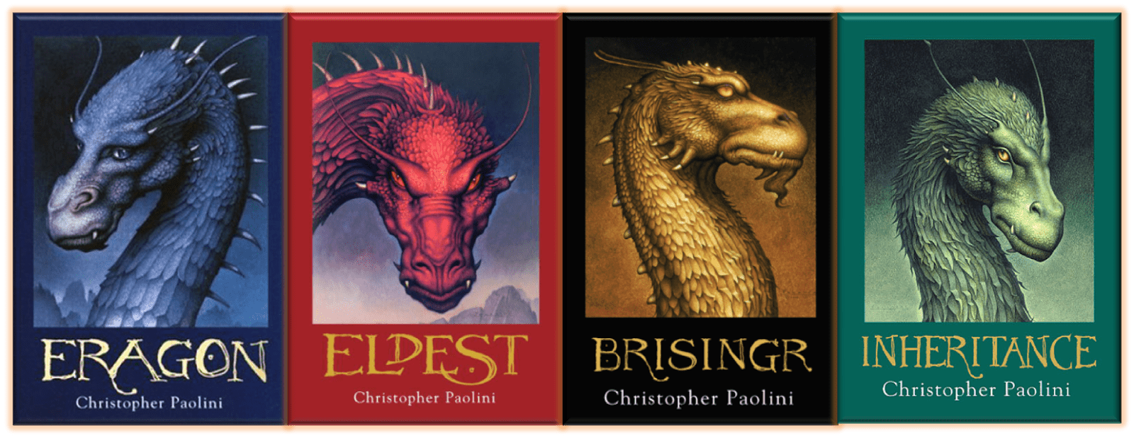 For fantasy fans The Inheritance Cycle series by Christopher Paolini