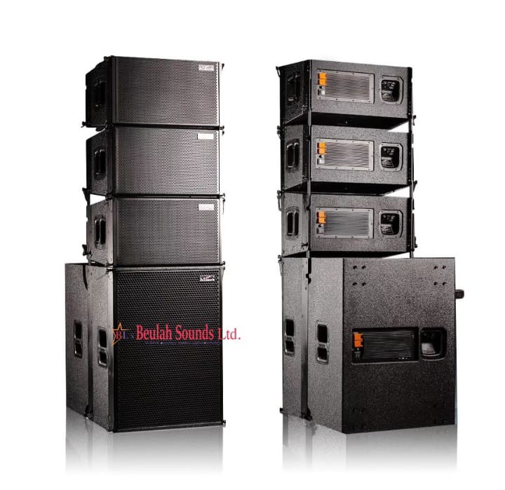 6pc active Line Arrays speakers Beulah Sounds