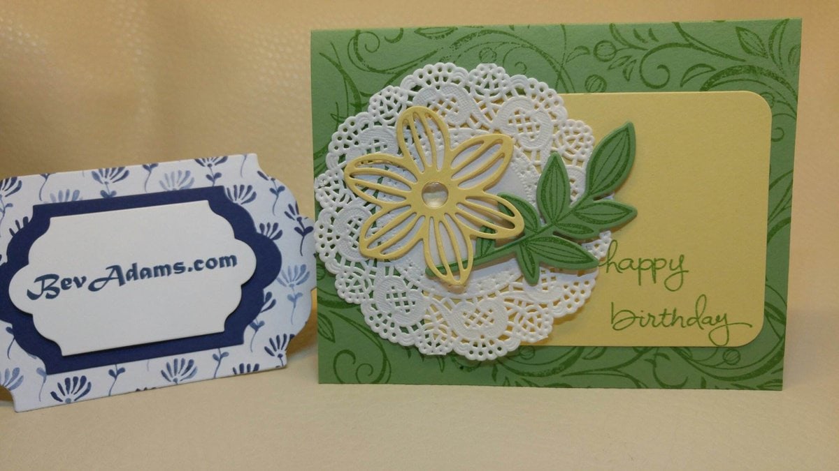 Falling Flowers Bev Adams, Independent Stampin' Up! Demonstrator