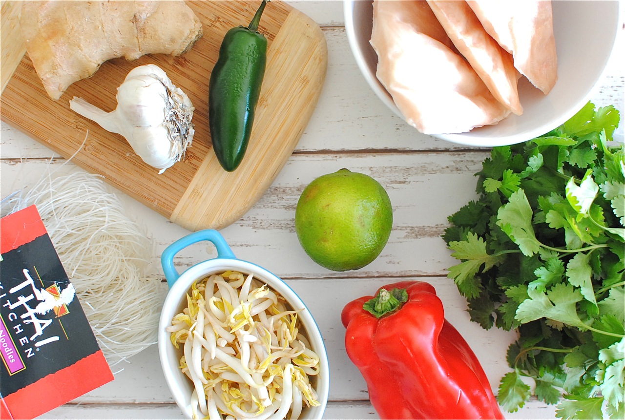 Slow Cooker Thai Chicken Noodle Soup Bev Cooks