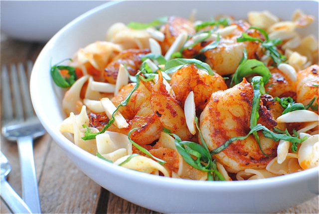 Paprika Shrimp Over Creamy Egg Noodles Bev Cooks