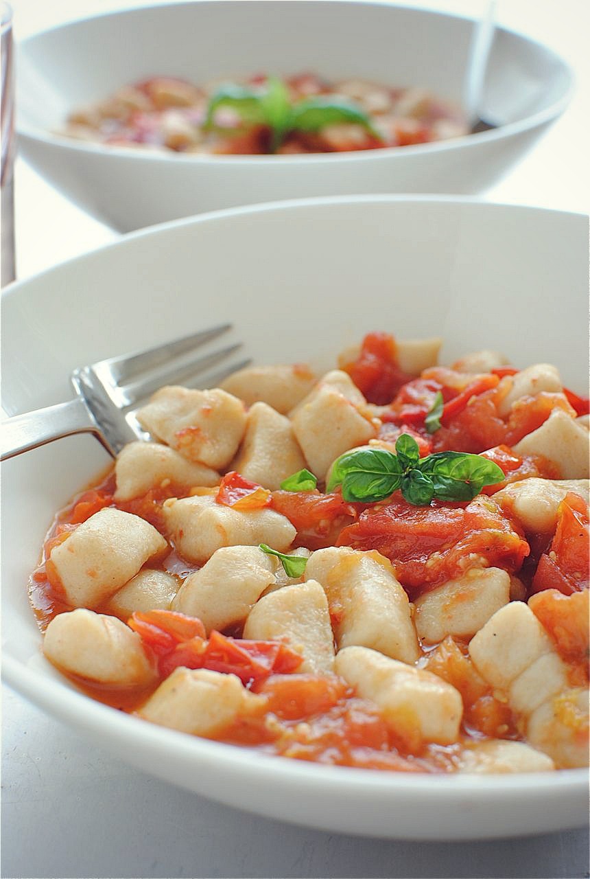 Homemade Gnocchi with a Roasted Tomato Sauce Bev Cooks