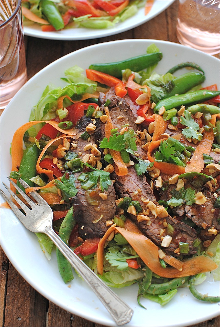Grilled Asian Steak Salad Bev Cooks