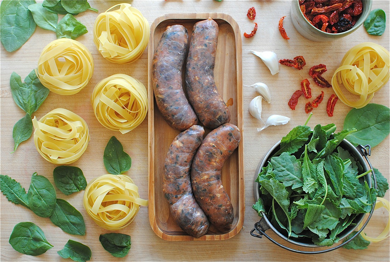 SunDried Tomato Chicken Sausage Pasta Bev Cooks