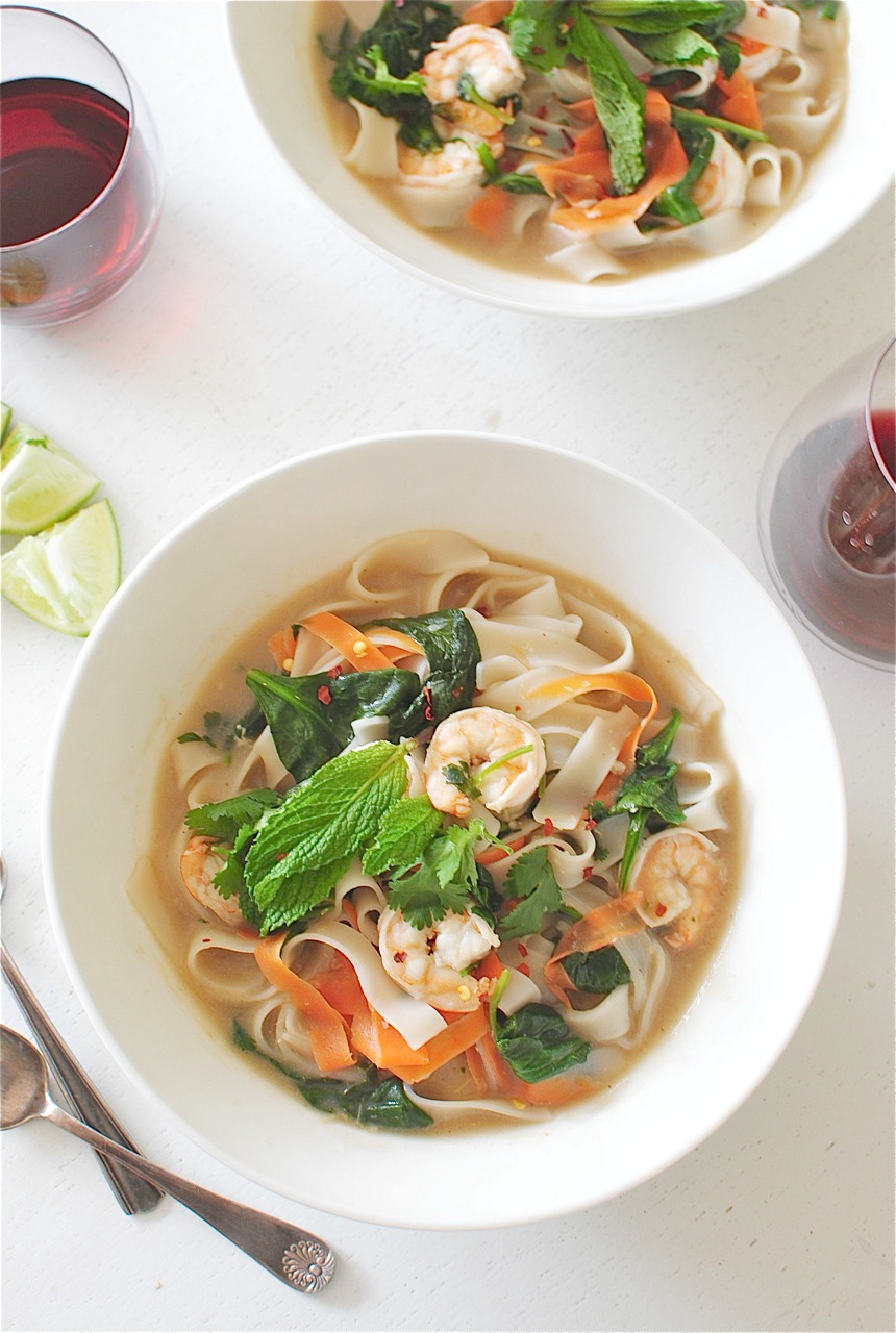 Shrimp Pho Bev Cooks