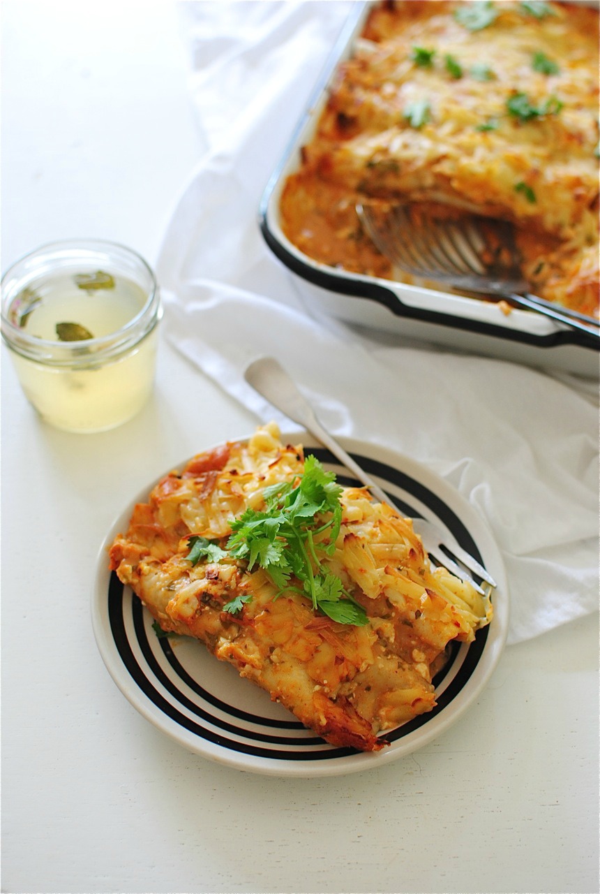 Spicy Chicken and Spinach Enchiladas Bev Cooks