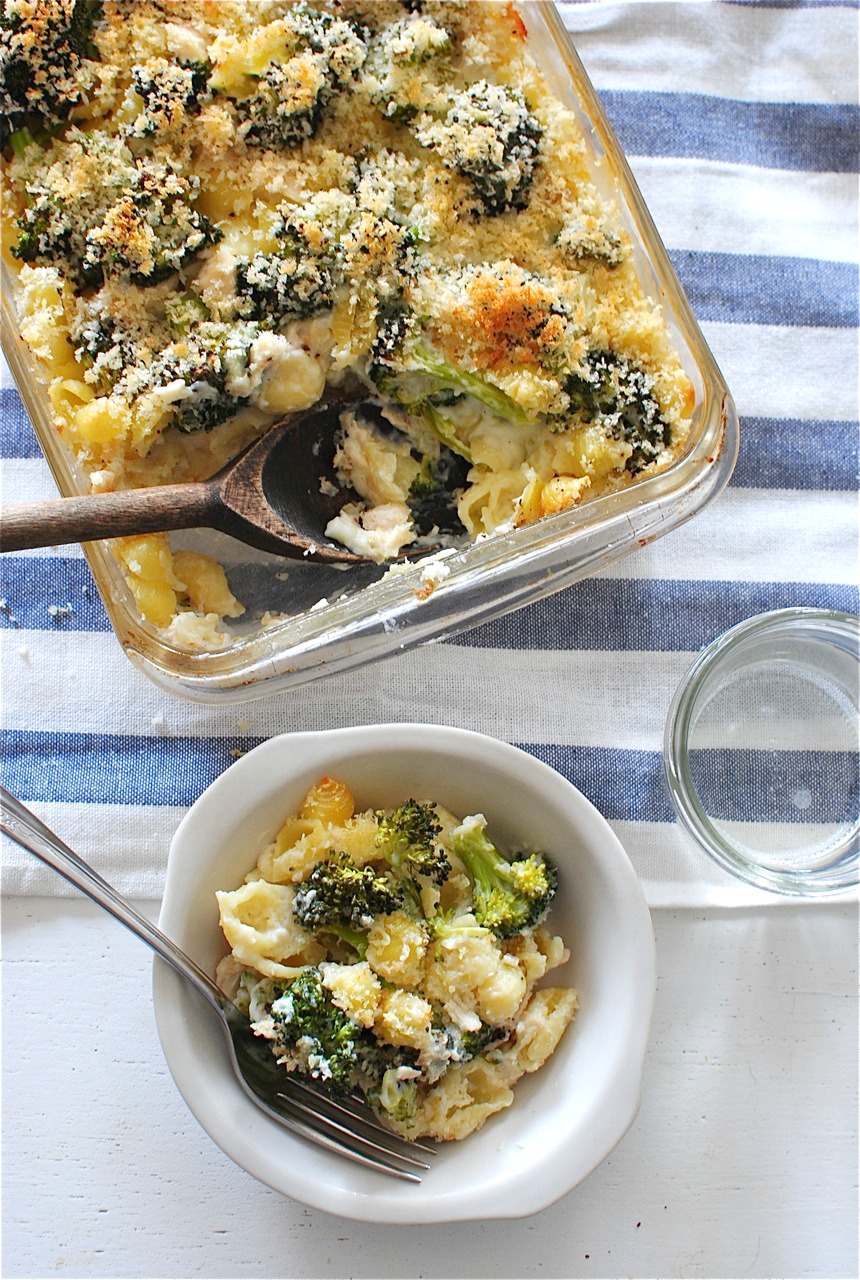 Chicken and Broccoli Alfredo Bake Bev Cooks