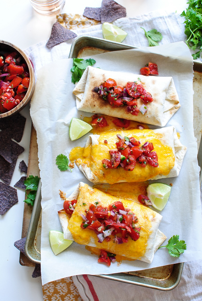 Slow Cooker Chicken and Pinto Bean Burritos Bev Cooks