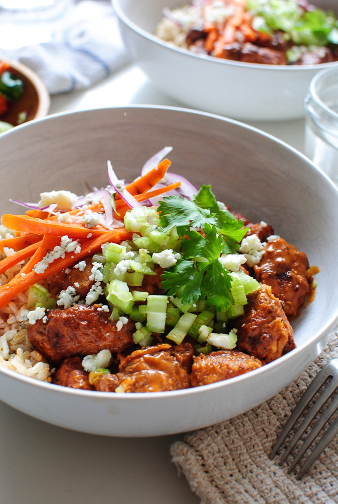 Buffalo Chicken Bowls Bev Cooks